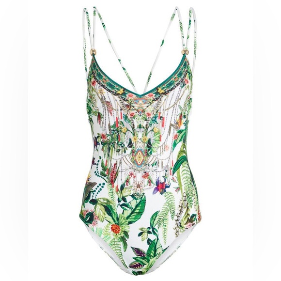 Camilla Swimwear Daintree Darling Tie Back One Piece With Trim - Picture 3 of 15